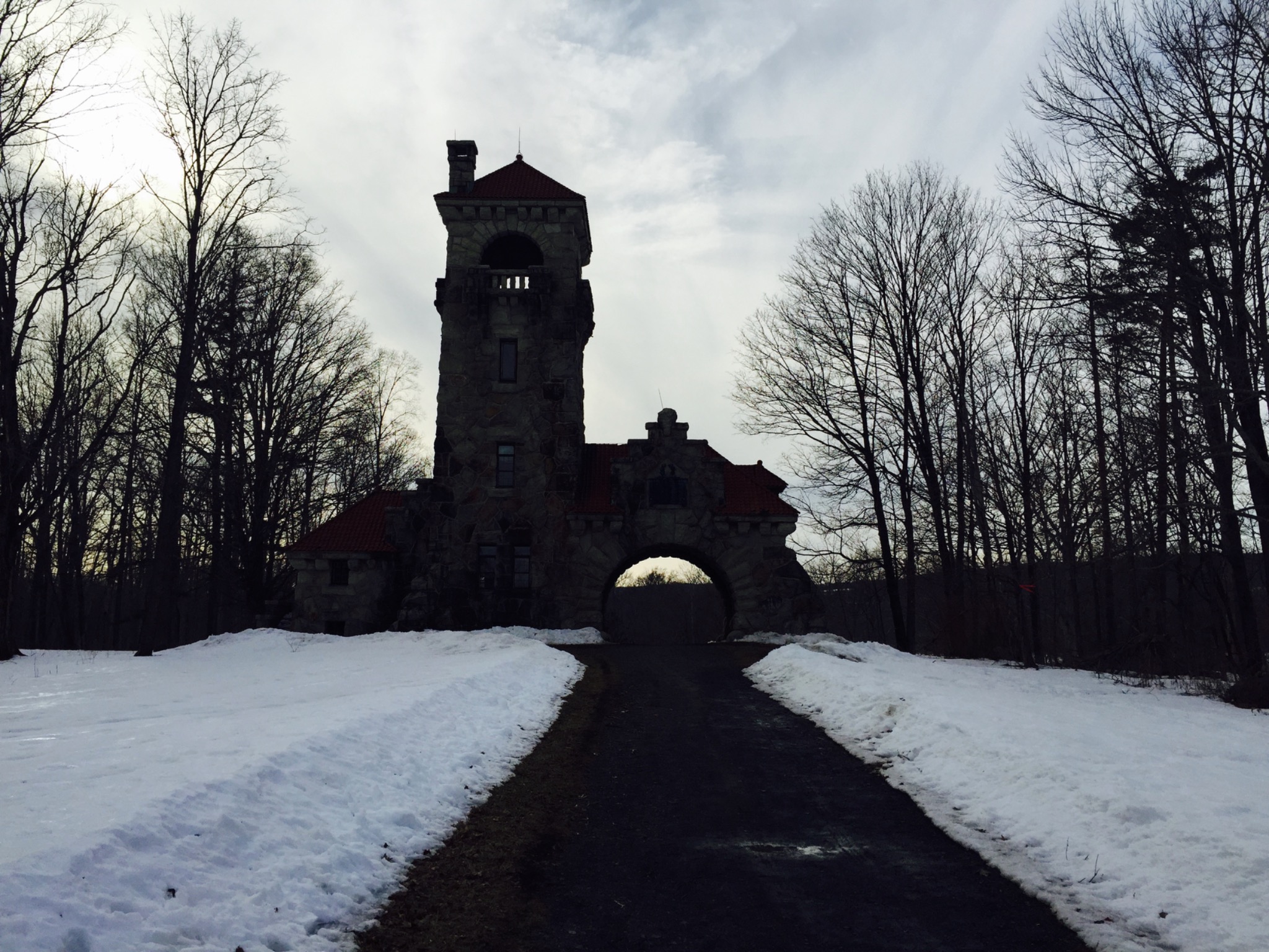 Mountain skyline view
