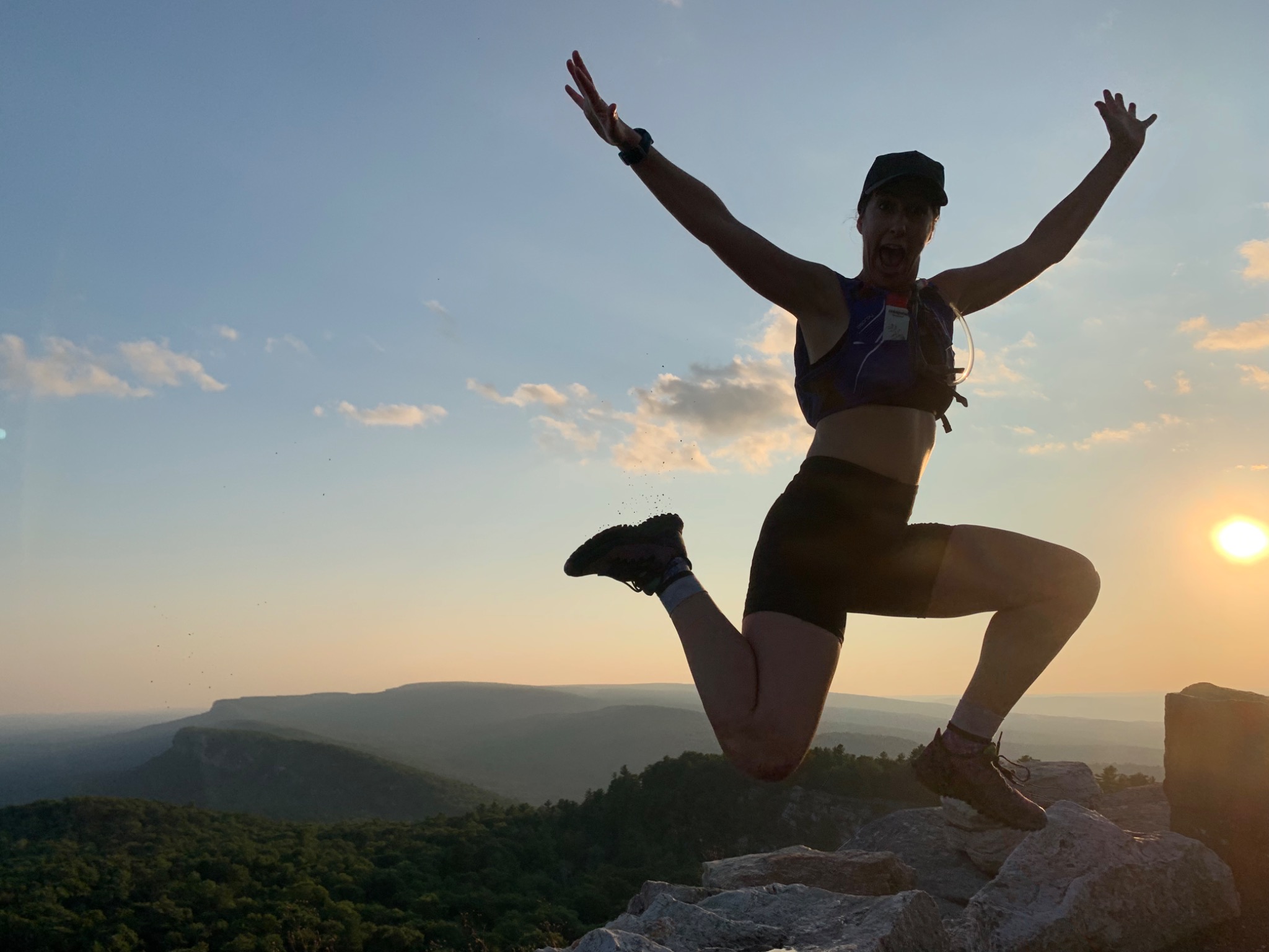 Sunset field landscape